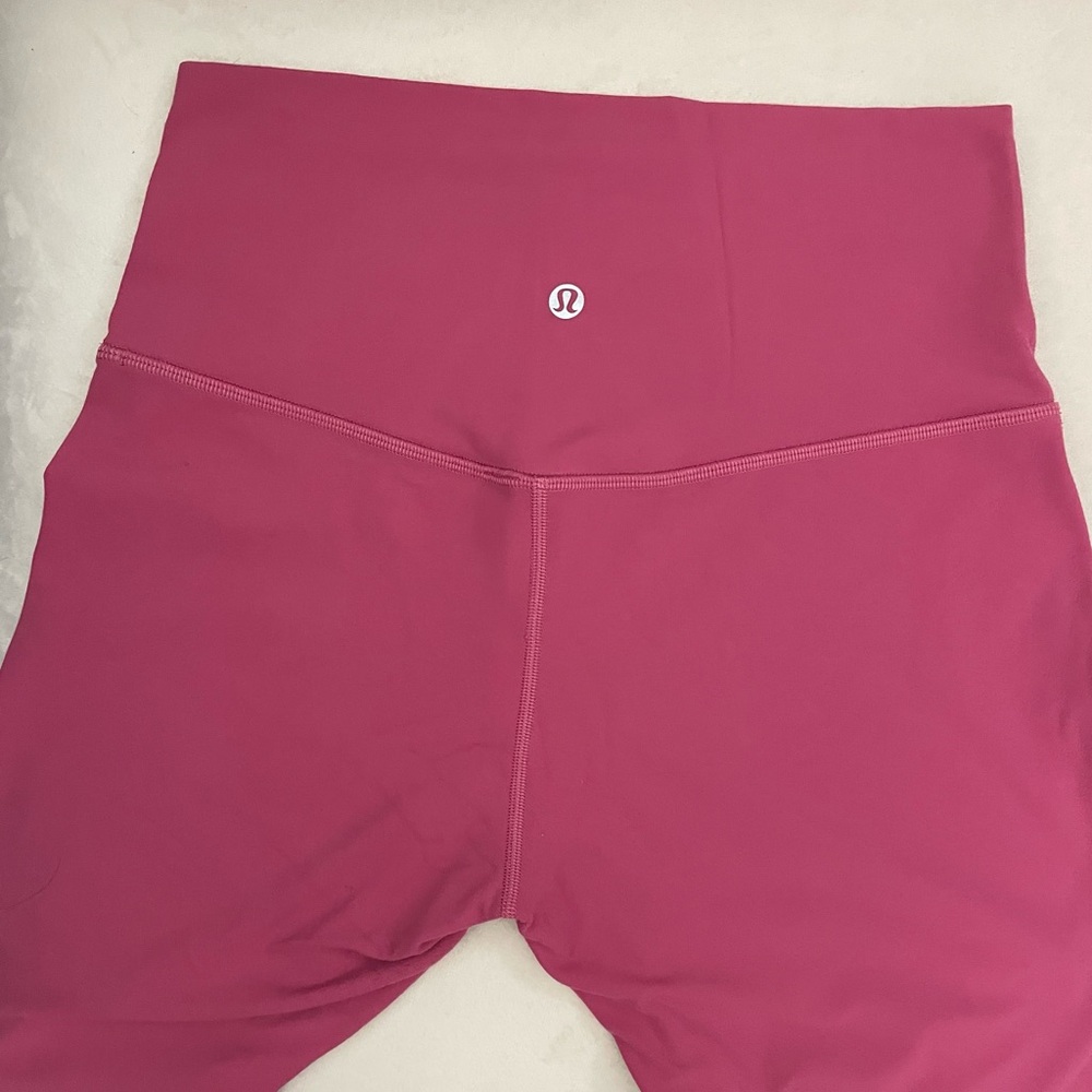 Lululemon Align High Rise Crop 21” Pink Lychee Size 8 - Picture 7 of 11